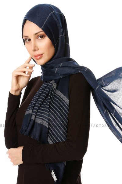 Nihal - Navy Blue Hijab - Özsoy