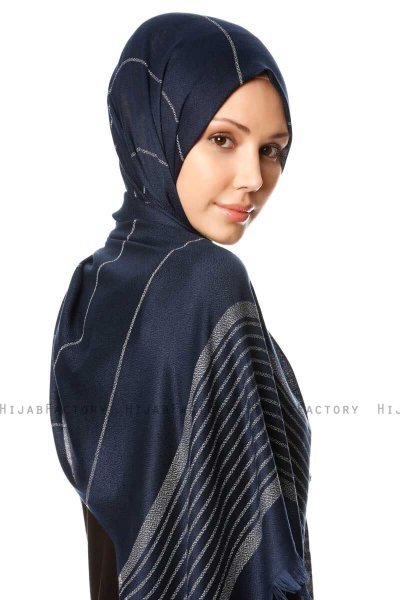 Nihal - Navy Blue Hijab - Özsoy