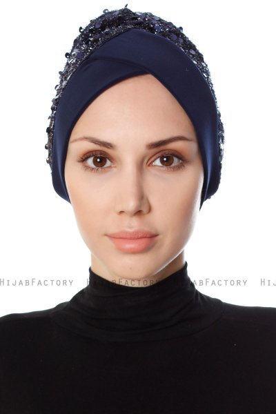 Nurten - Navy Blue Turban