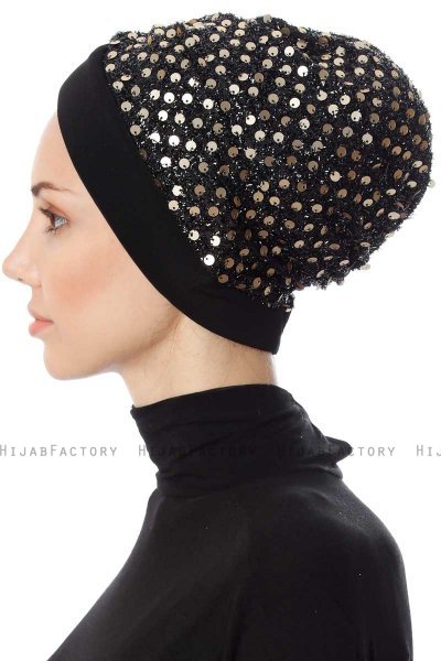Nurten - Black & Gold Turban