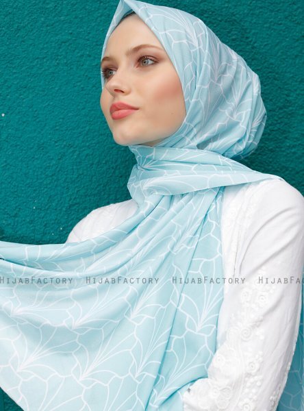 Pariza - Light Green Patterned Hijab