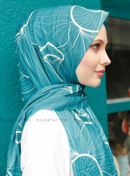 Pariza - Green Patterned Hijab
