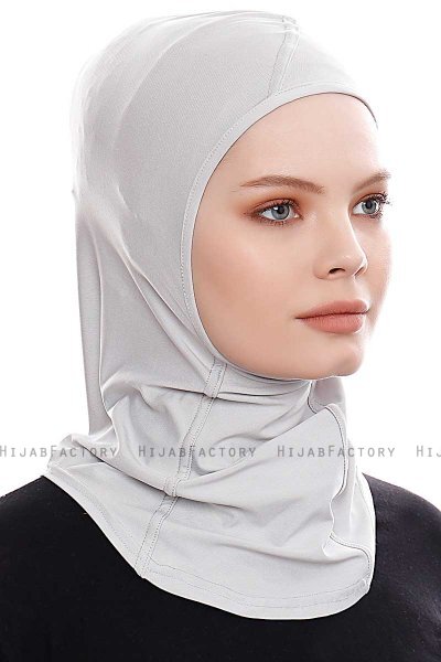 Pinar - Light Grey Sport Hijab - Ecardin