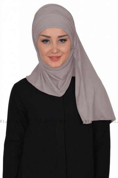 Rebecca - Taupe Cotton Turban - Ayse Turban