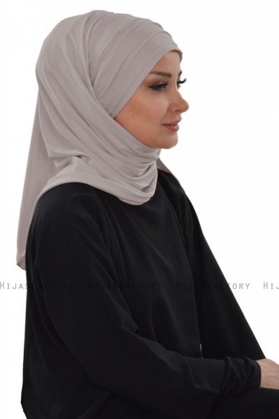 Rebecca - Taupe Cotton Turban - Ayse Turban