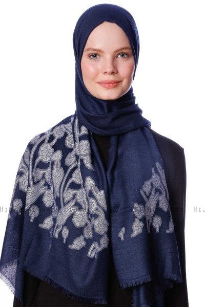 Roshan - Navy Blue Hijab - Özsoy