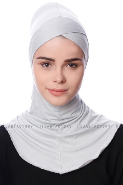 Safiye - Light Grey Ninja Underscarf - Ecardin
