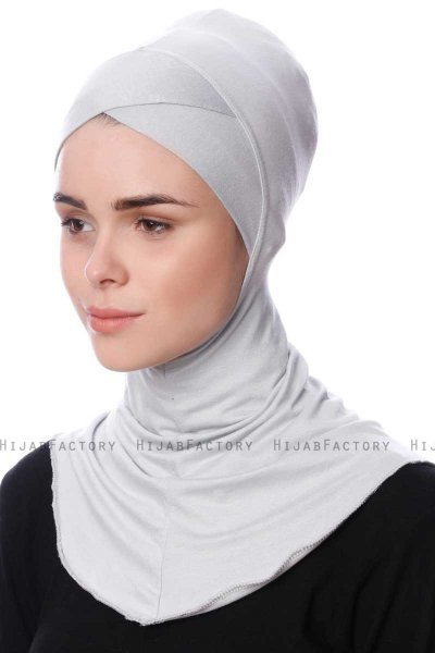 Safiye - Light Grey Ninja Underscarf - Ecardin
