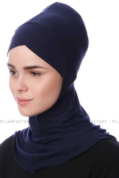 Safiye - Navy Blue Ninja Underscarf - Ecardin