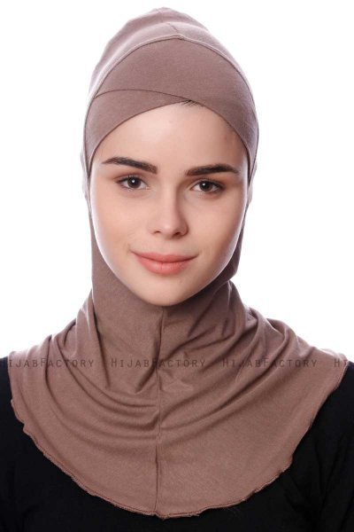 Safiye - Dark Taupe Ninja Underscarf - Ecardin