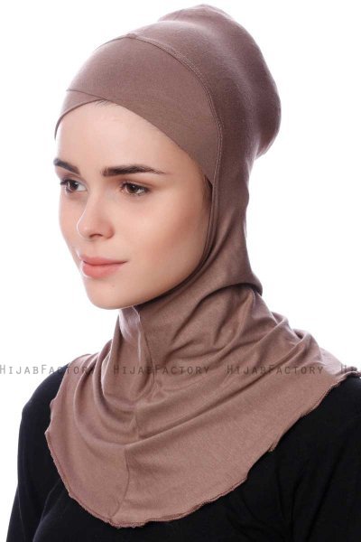 Safiye - Dark Taupe Ninja Underscarf - Ecardin