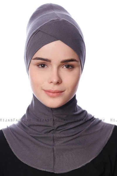 Safiye - Dark Grey Ninja Underscarf - Ecardin