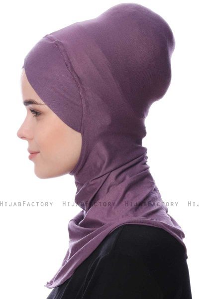 Safiye - Dark Purple Ninja Underscarf - Ecardin