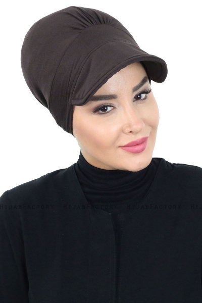 Sandra - Brown Cotton Turban - Ayse Turban
