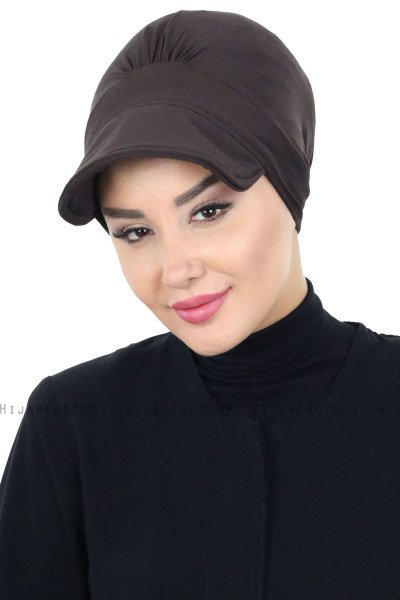 Sandra - Brown Cotton Turban - Ayse Turban