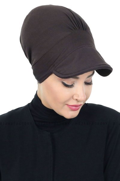 Sandra - Brown Cotton Turban - Ayse Turban
