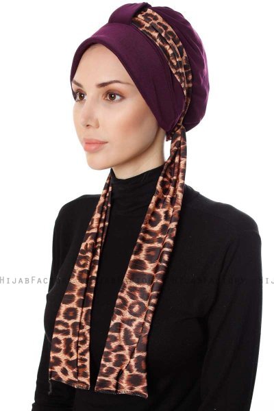 Sanem - Plum Turban