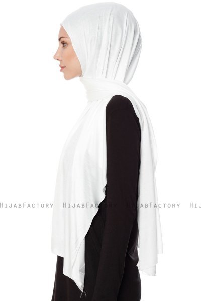 Seda - Creme Jersey Hijab - Ecardin