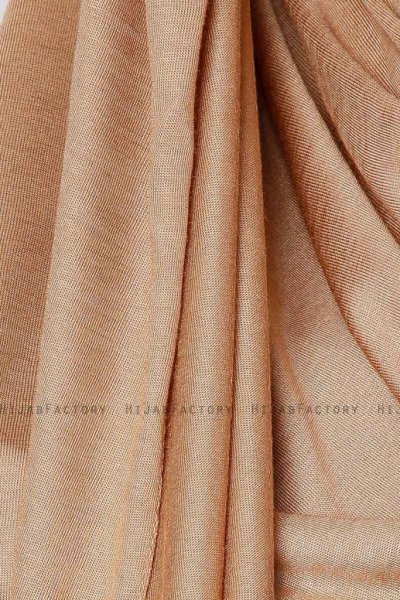 Seda Kamelbrun Jersey Hijab Sjal Ecardin 200235e