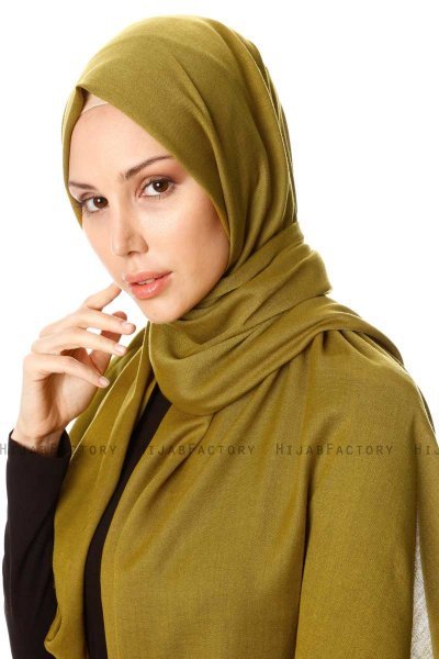 Selin - Olive Pashmina Hijab - Özsoy