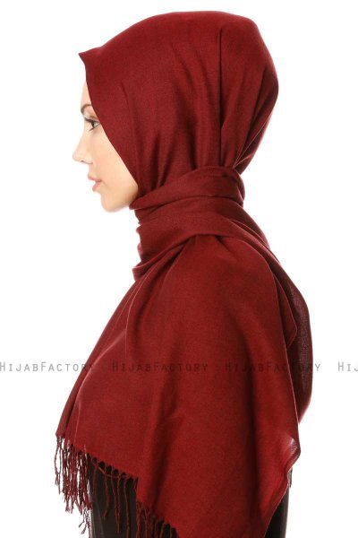 Selin - Maroon Pashmina Hijab - Özsoy