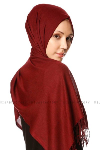 Selin - Maroon Pashmina Hijab - Özsoy