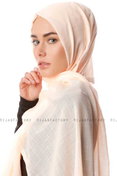 Selma - Apricot Plain Color Hijab - Gülsoy