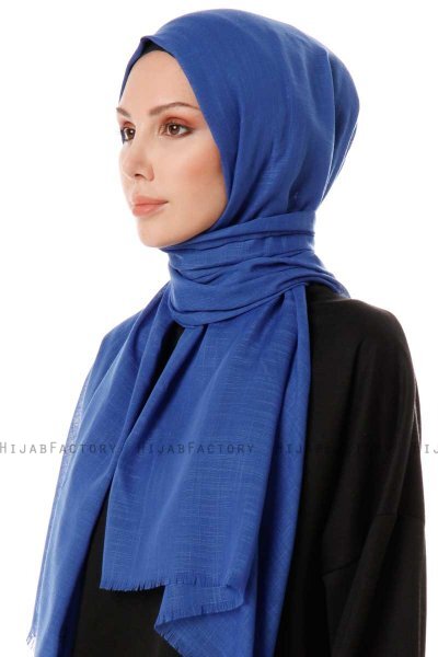 Selma - Blue Plain Color Hijab - Gülsoy