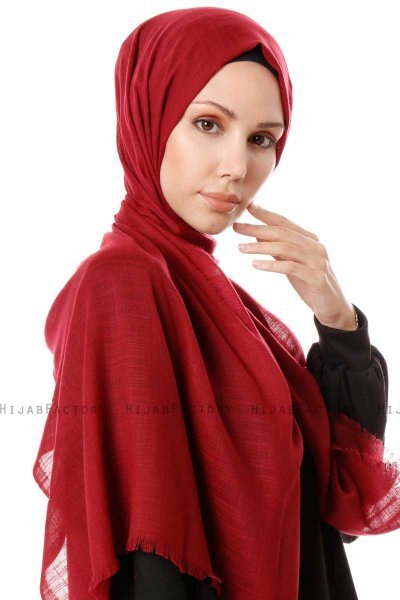 Selma - Bordeaux Plain Color Hijab - Gülsoy
