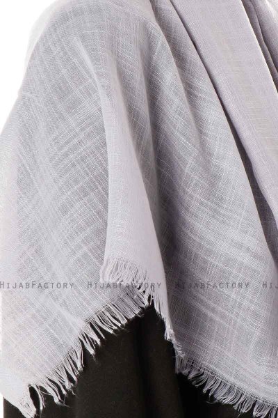 Selma - Grey Plain Color Hijab - Gülsoy