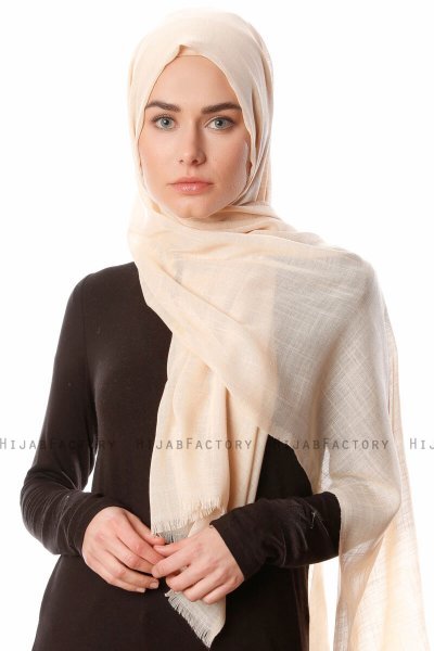 Selma - Latte Plain Color Hijab - Gülsoy