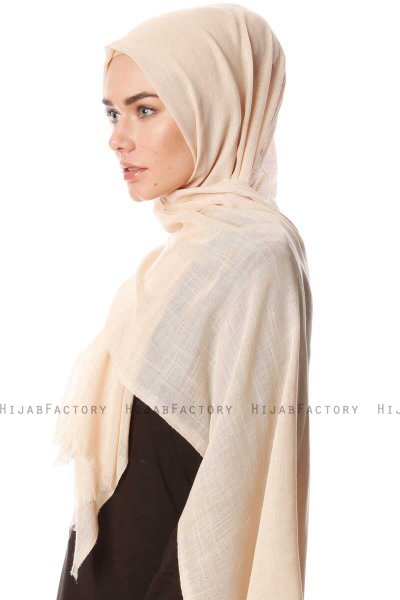 Selma - Latte Plain Color Hijab - Gülsoy