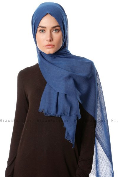Selma - Dark Petrol Plain Color Hijab - Gülsoy