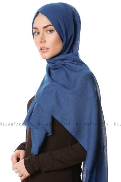 Selma - Dark Petrol Plain Color Hijab - Gülsoy