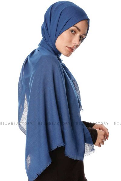 Selma - Dark Petrol Plain Color Hijab - Gülsoy