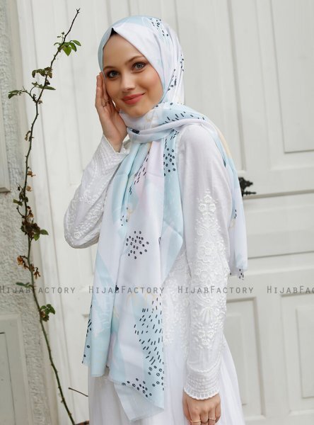 Yumna - Green Patterned Hijab