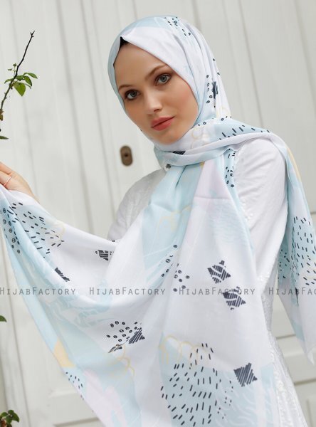 Yumna - Green Patterned Hijab