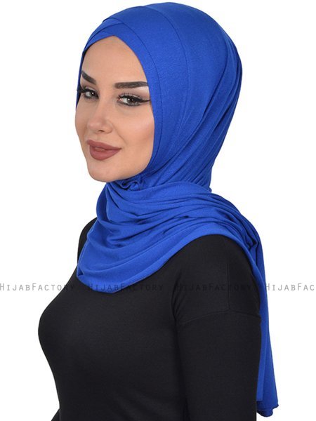 Sofia - Blue Practical Cotton Hijab