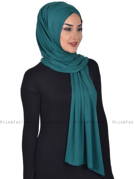 Sofia - Dark Green Practical Cotton Hijab