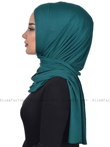 Sofia - Dark Green Practical Cotton Hijab