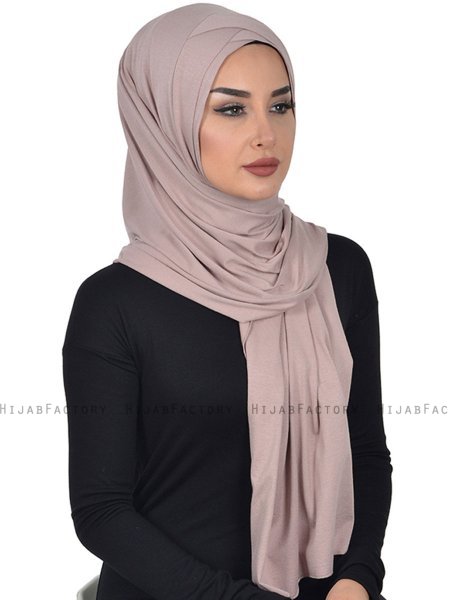 Sofia - Taupe Practical Cotton Hijab