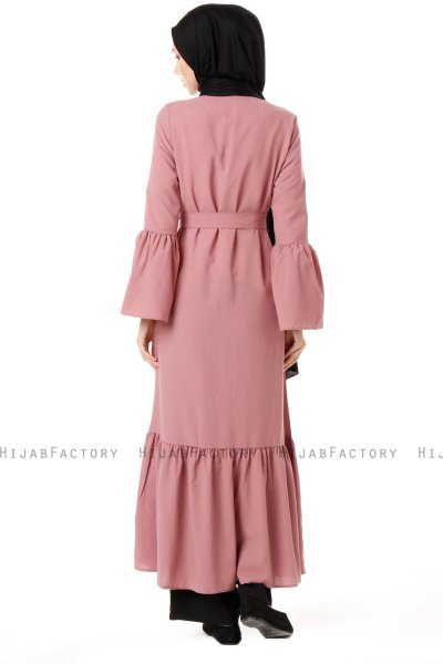 Soraya - Dusty Pink Abaya - Miss Cazibe