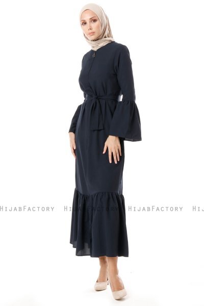 Soraya - Navy Blue Abaya - Miss Cazibe