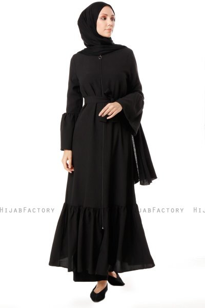 Soraya - Black Abaya - Miss Cazibe