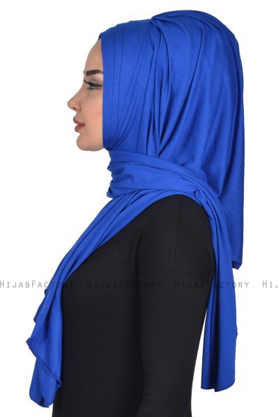 Tamara - Blue Practical Cotton Hijab