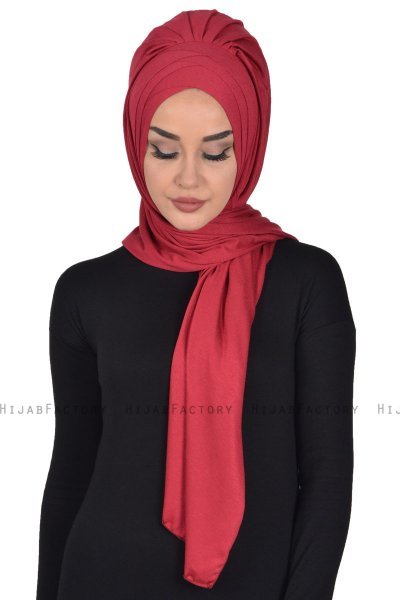 Tamara - Navy Blue Practical Cotton Hijab
