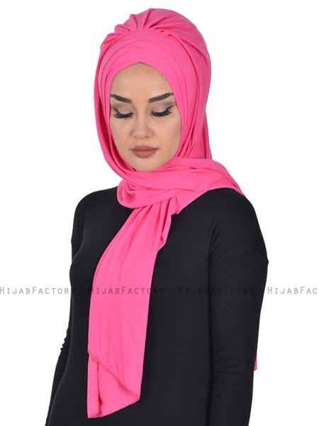 Tamara - Fuchsia Practical Cotton Hijab