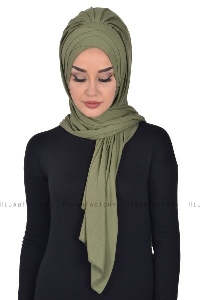 Tamara - Khaki Practical Cotton Hijab