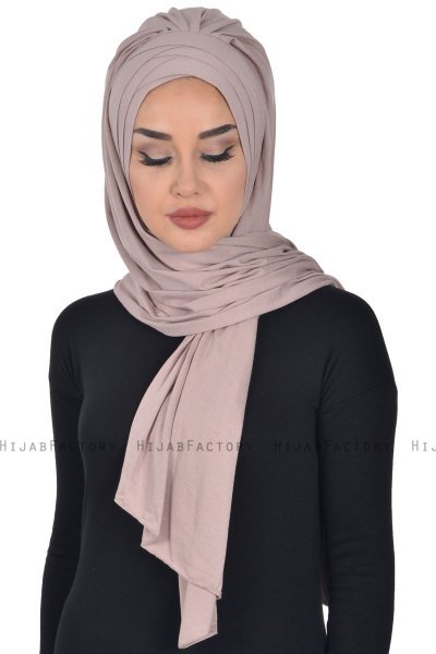 Tamara - Taupe Practical Cotton Hijab