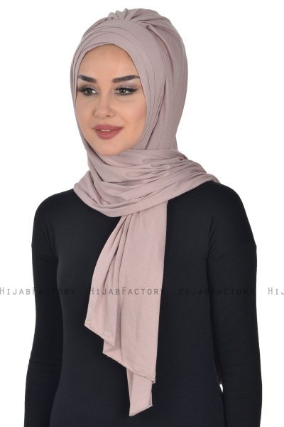 Tamara - Taupe Practical Cotton Hijab